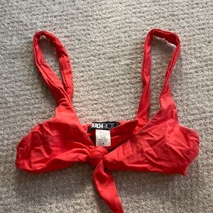 Beach riot front tie bikini top size Small